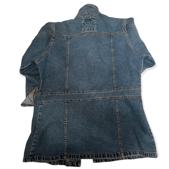 vintage raw jean jacket with button up front EL DORADO - Picture 3 of 8